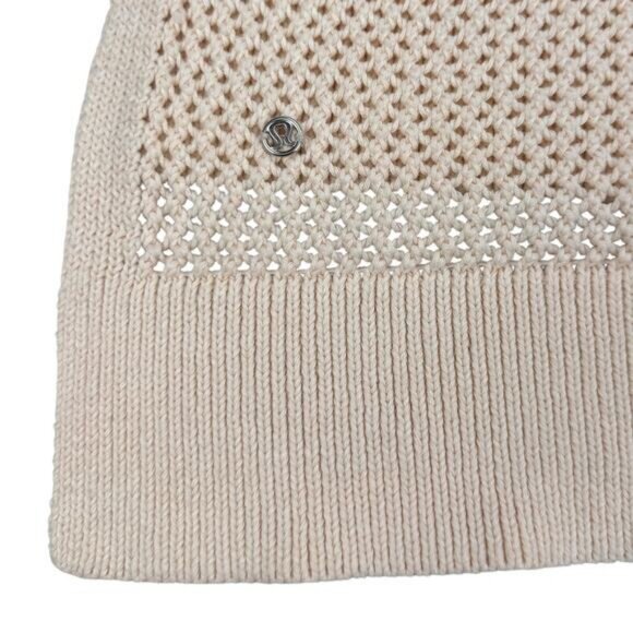 Lululemon Simply The Vest Primo Cotton In Butter Pink / Heathered Angel Wing - Picture 7 of 8